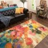Discount ✨ Mohawk Home Blurred Blossoms Abstract Floral Area Rug 💯
