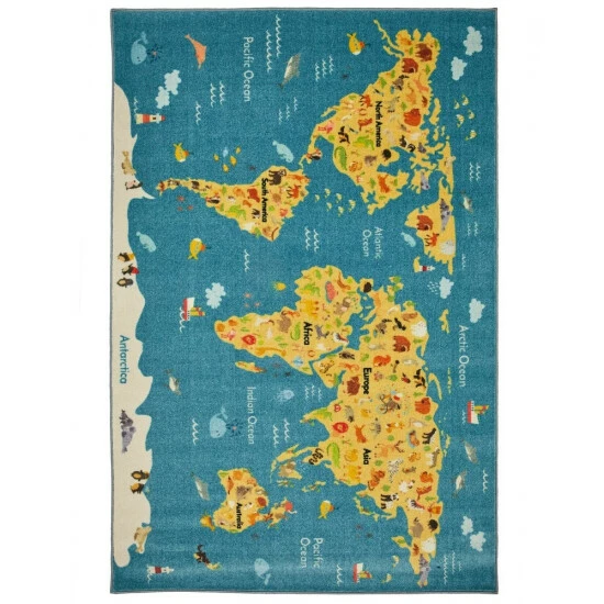 Discount ๐ Mohawk Home Animal Map Kids Area Rug ๐ฅฐ 2 Discount ๐ Mohawk Home Animal Map Kids Area Rug ๐ฅฐ - Image 2