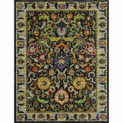 Hot Sale ❤️ Mohawk Home Silvie Black Area Rug 👍 -Mohawk Home shop unnamed file 777
