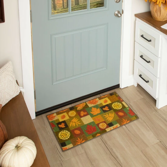 Wholesale ๐ฅฐ Mohawk Home Square Fall Leaves Multi Area Rug Green/orange ๐ 2 Wholesale ๐ฅฐ Mohawk Home Square Fall Leaves Multi Area Rug Green/orange ๐ - Image 2