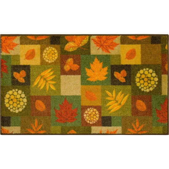 Wholesale ๐ฅฐ Mohawk Home Square Fall Leaves Multi Area Rug Green/orange ๐ 4 Wholesale ๐ฅฐ Mohawk Home Square Fall Leaves Multi Area Rug Green/orange ๐ - Image 4