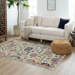 Buy 😀 Mohawk Home Grove Elms Floral Ornamental Area Rug Grey 👍 -Mohawk Home shop unnamed file 824
