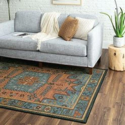 Best deal ⭐ Mohawk Home Harrow Den Southwestern Ornamental Area Rug Blue 😍 -Mohawk Home shop unnamed file 834