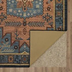Best deal ⭐ Mohawk Home Harrow Den Southwestern Ornamental Area Rug Blue 😍 -Mohawk Home shop unnamed file 836