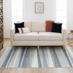 Cheap 🎁 Mohawk Home Horizon Stripe Area Rug Navy 👏