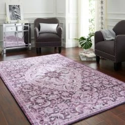 Discount 😉 Mohawk Home Hayden Floral Medallion Area Rug Blue ⌛