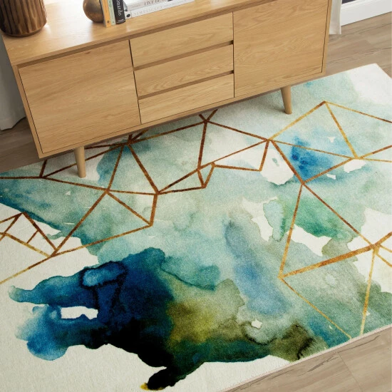 Discount ๐ Mohawk Home Cognition Watercolor Abstract Geometric Area Rug ๐งจ 2 Discount ๐ Mohawk Home Cognition Watercolor Abstract Geometric Area Rug ๐งจ - Image 2