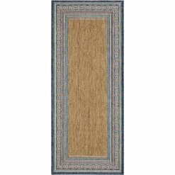 New 💯 Mohawk Home Indoor/Outdoor Cannon Stripe Border Patio Area Rug Dark Grey 😍 -Mohawk Home shop unnamed file 964