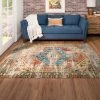 Cheapest 😉 Mohawk Home Apeley Distressed Medallion Area Rug Navy 😉